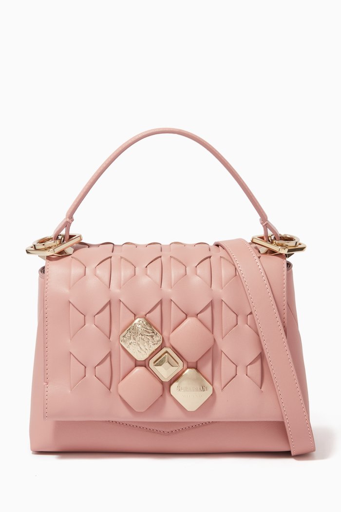 

Small 1928 Bag in Mosaico Leather, Pink