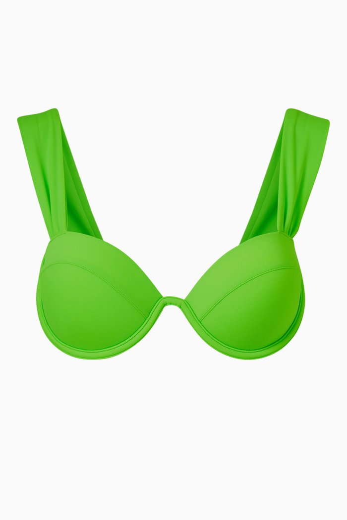 

Modern Bustier Bikini Top in Lycra®, Green