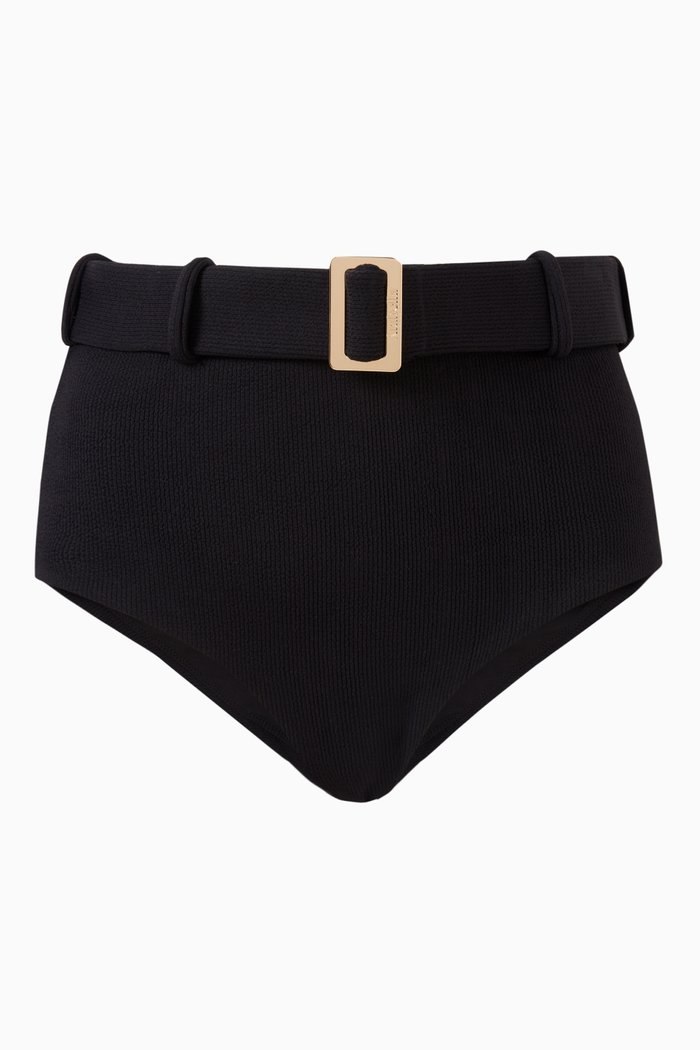 The Belted Bikini Briefs in LYCRA®, Black
