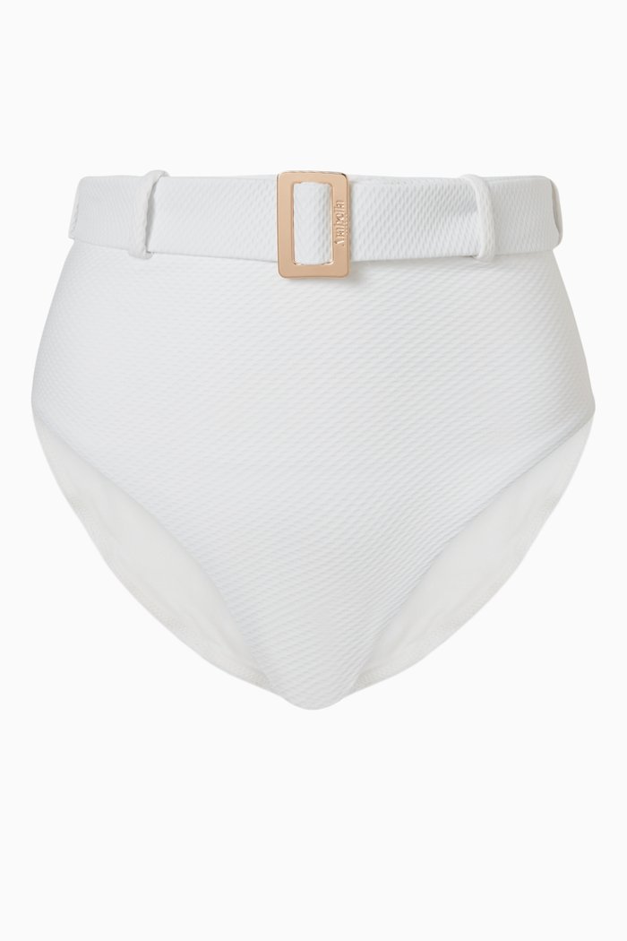 

The Belted Bikini Briefs in LYCRA®, White