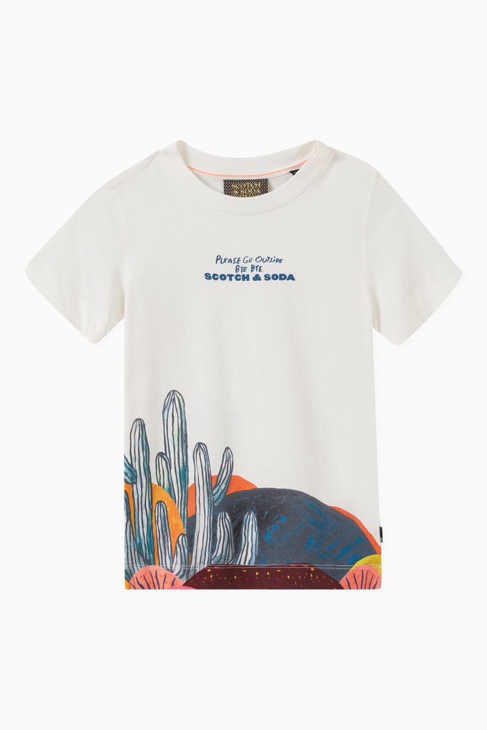

Abel Mac Print Shirt in Organic Cotton, Neutral