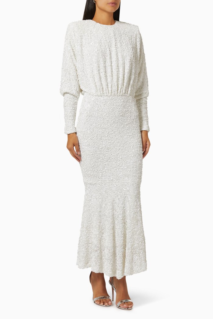 

Billan Sequin Maxi Dress, White