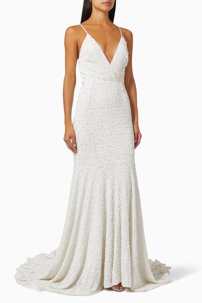 

Miley Sequin Wedding Dress, White