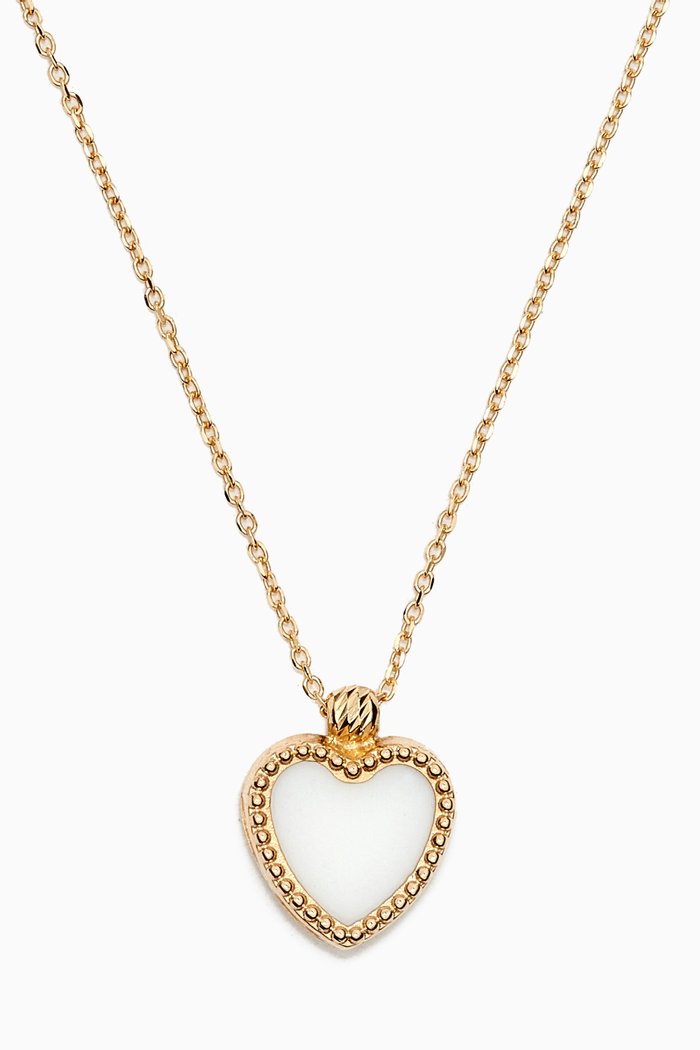 

Carla Necklace in 18kt Yellow Gold, White
