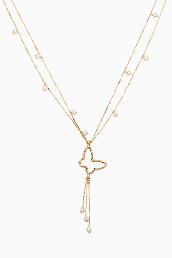 

Butterfly Pendant Necklace in 18kt Yellow Gold