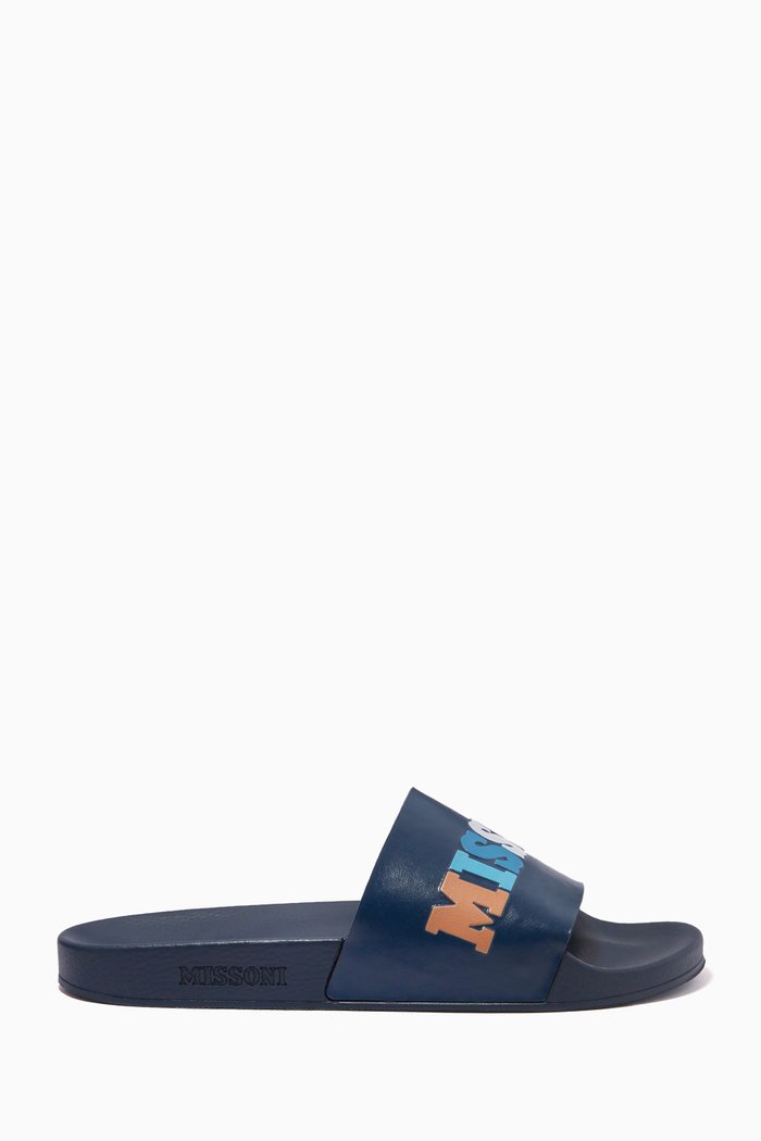 

Logo Slides in Rubber, Blue