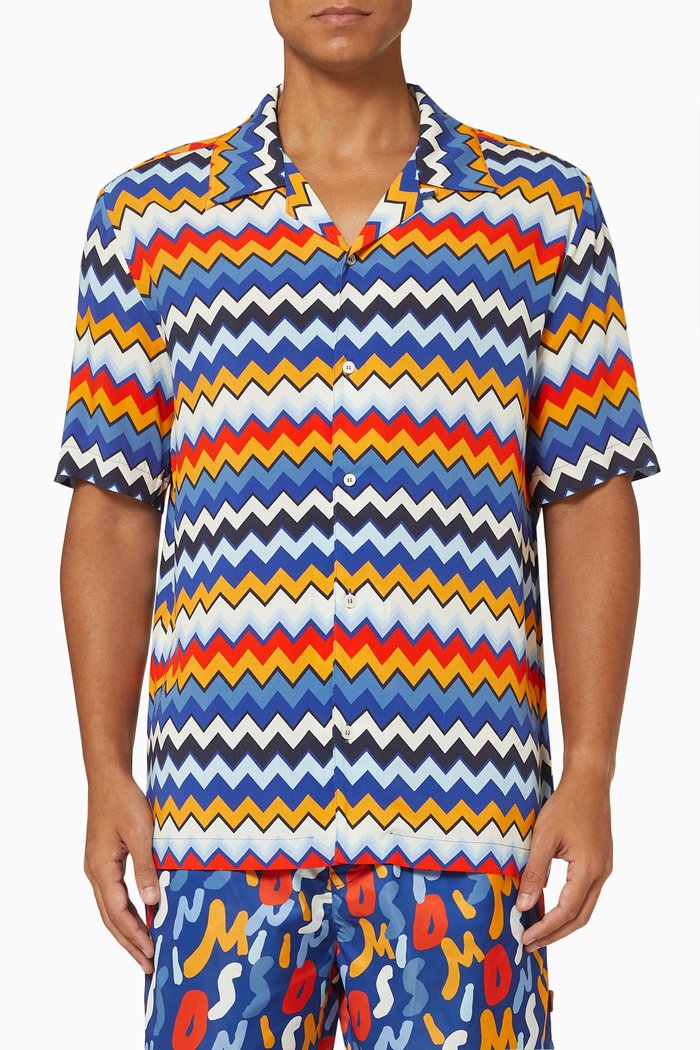 

Short Sleeve Shirt in Cotton, Multicolour