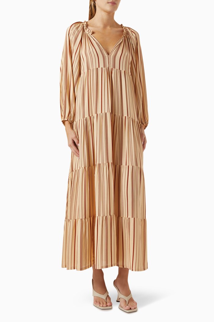 Rose Maxi Dress, Brown