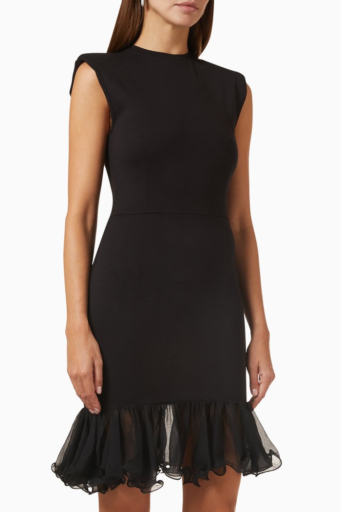 

Sandrin Mini Dress in Viscose Jersey, Black