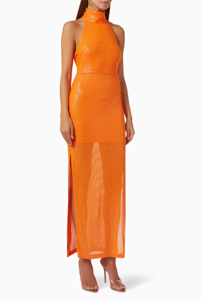 

Kasia Halter Neck Dress, Orange