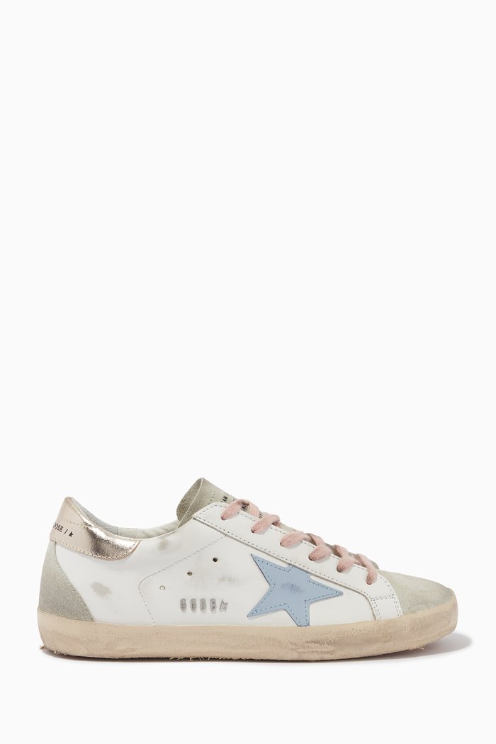 

Super Star Sneakers in Leather, Blue