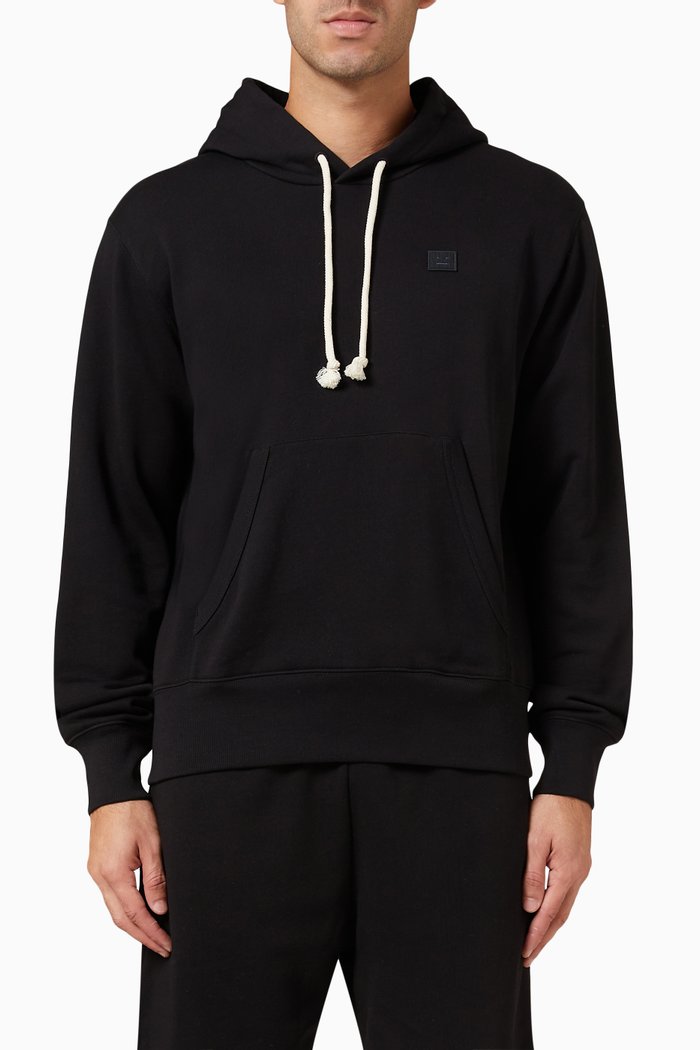 

Hooded Sweatshirt in Fleece, Black