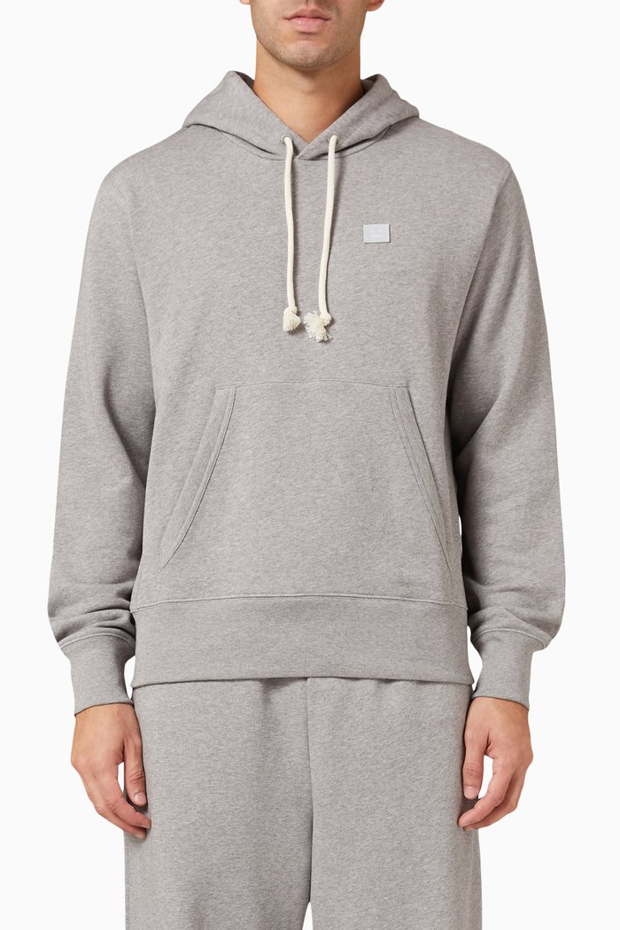 

Hooded Sweatshirt in Fleece, Grey