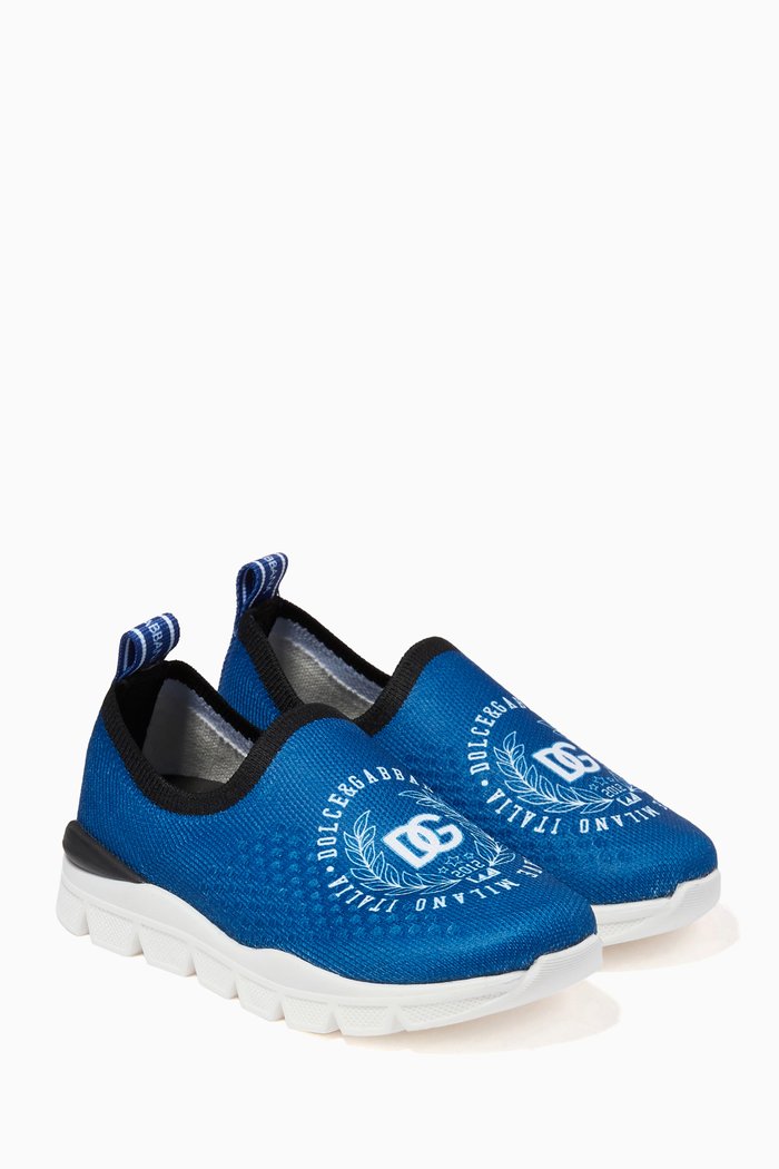 

DG Crest Sorrento Slip On Sneakers in Mesh, Blue