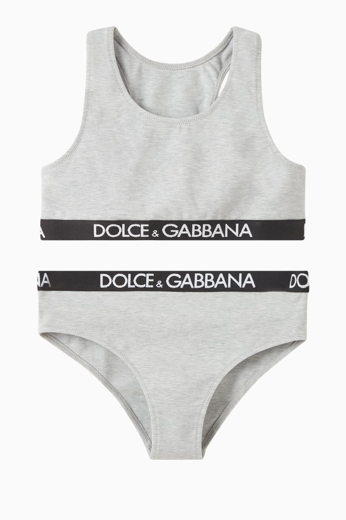 

Logo Underwear Set in Nylon, Grey