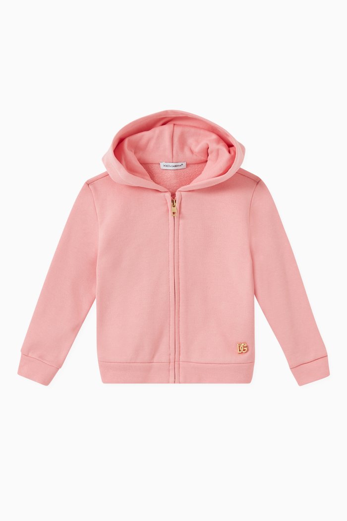 

Logo Hoodie in Cotton, Pink