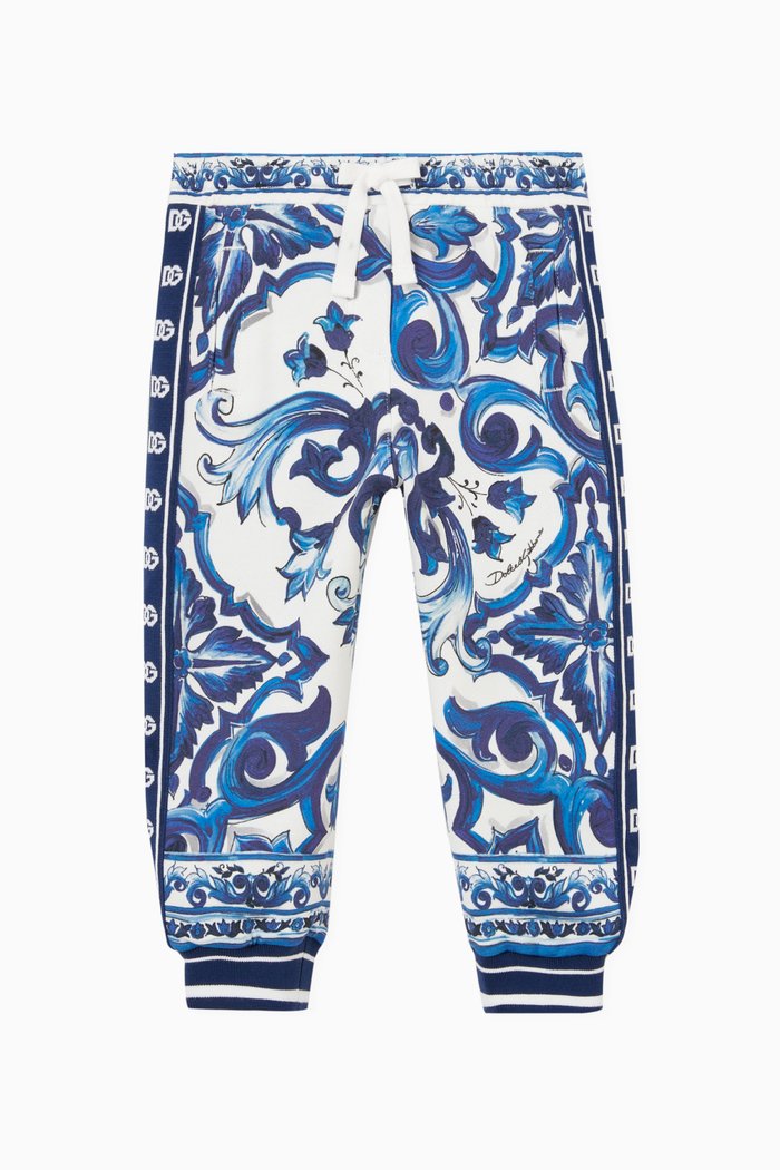 

Maiolica Trackpants in Cotton, Blue