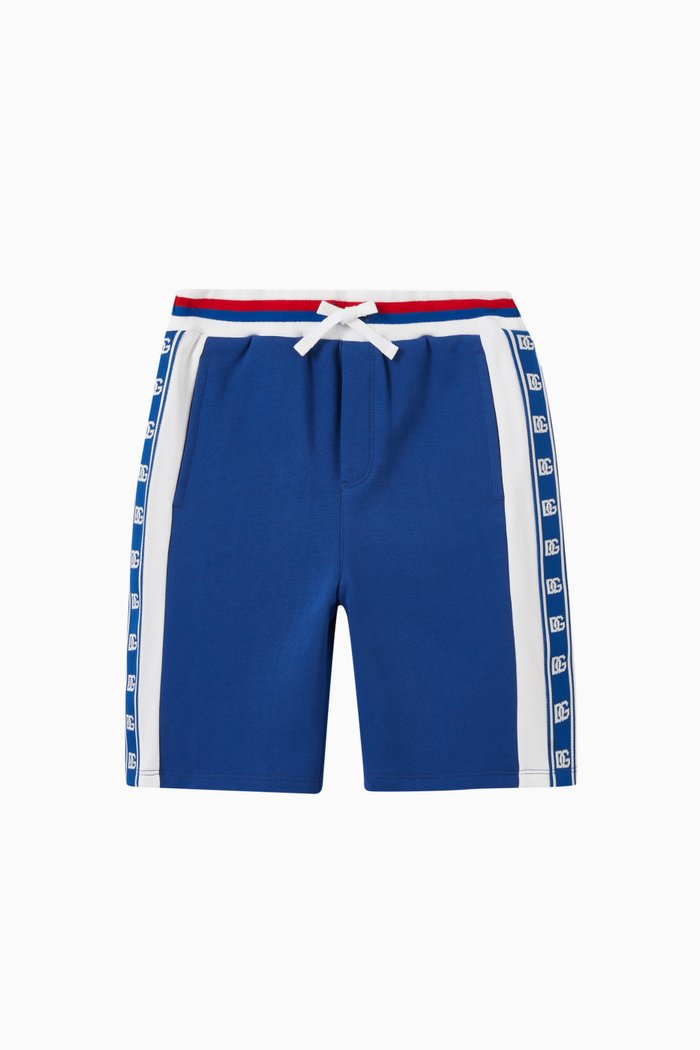 

Logo Tape Shorts in Cotton, Blue