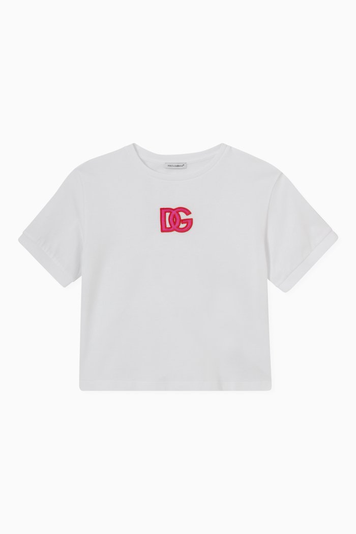

Logo Patch T-shirt in Cotton, White