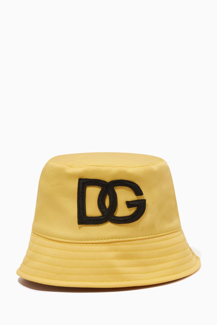 

DG Patch Bucket Hat in Cotton Drill, Yellow