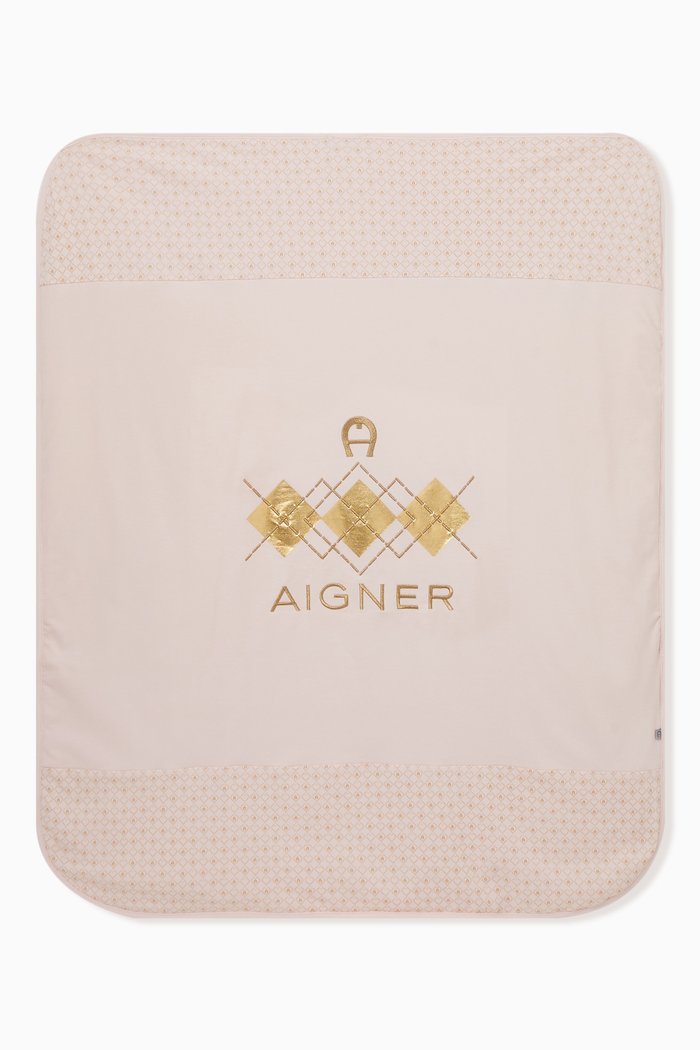 

Foiled Logo Blanket, Pink