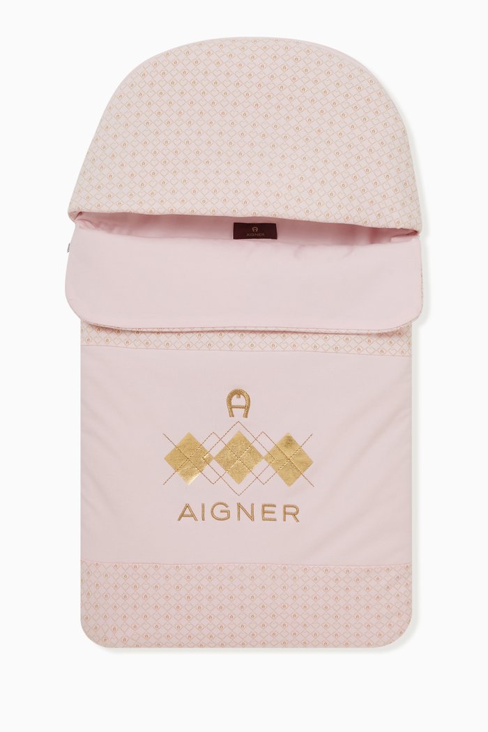 

Foiled Logo Baby Nest, Pink