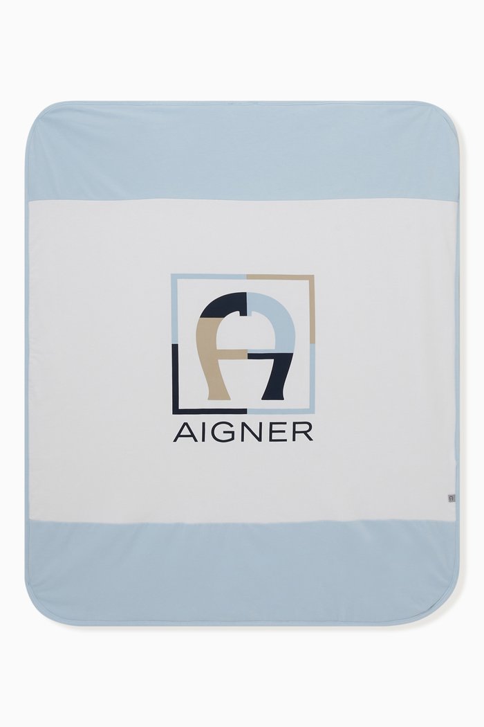

Logo Baby Blanket, Blue