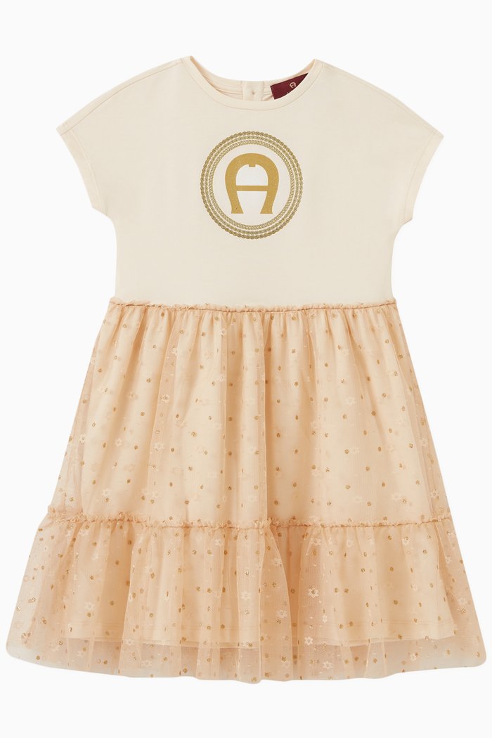 

Logo Dress, White
