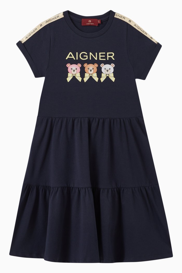 

Logo Graphic Dress, Blue