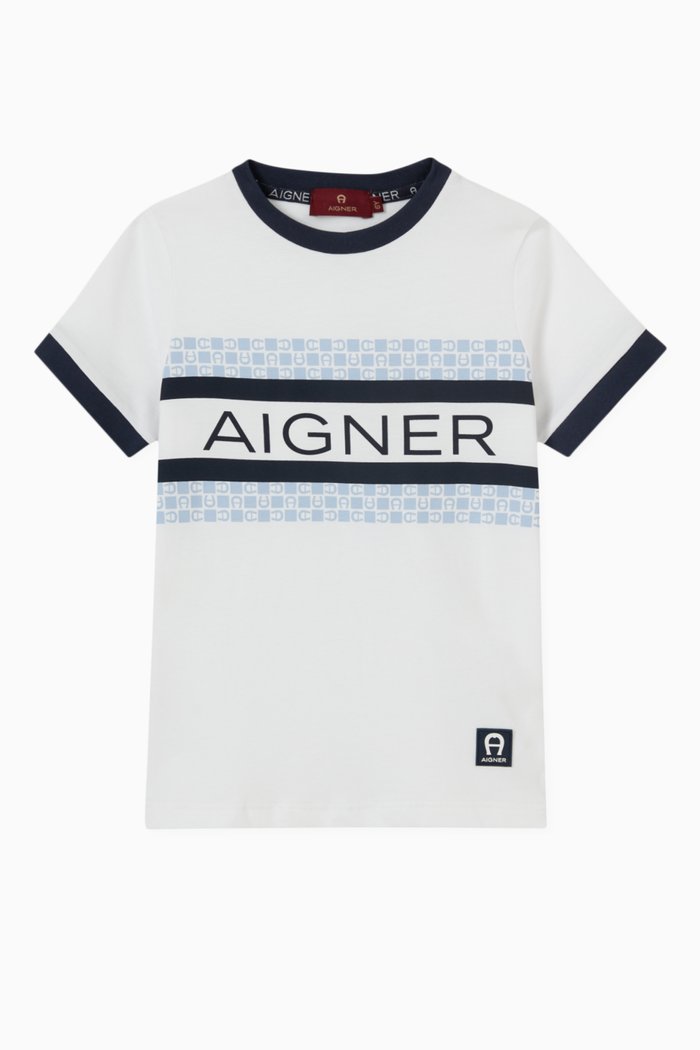 

Logo Print T-shirt in Cotton Jersey, White