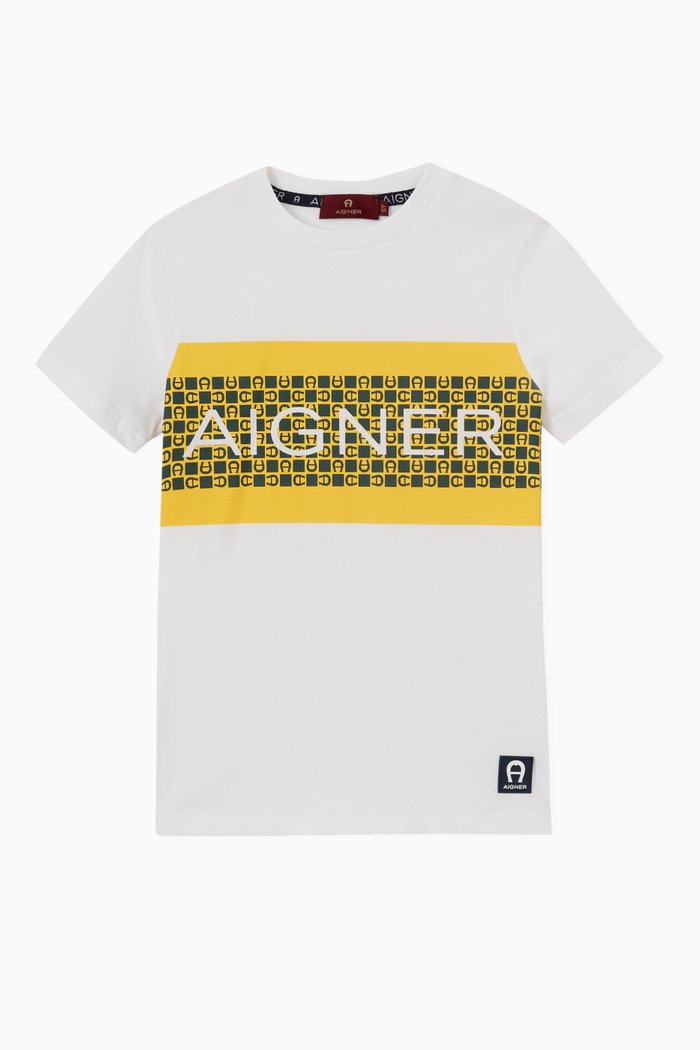 

Logo T-shirt in Jersey, Yellow