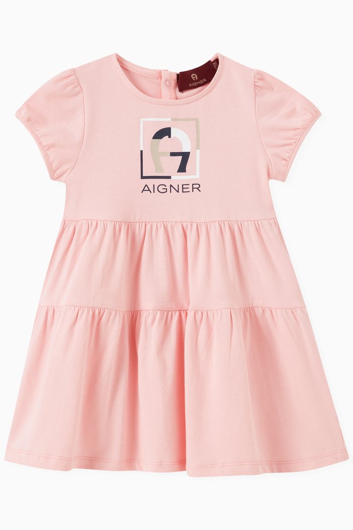 

Logo Graphic Dress, Pink