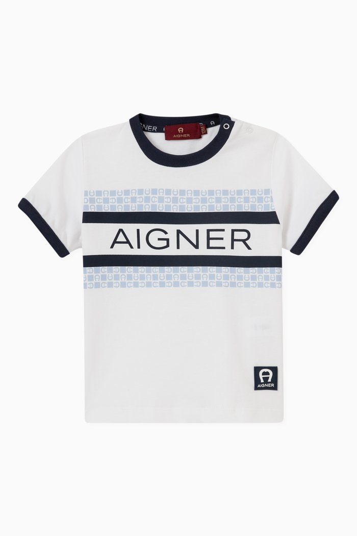 

Logo T-Shirt in Cotton Jersey, Blue