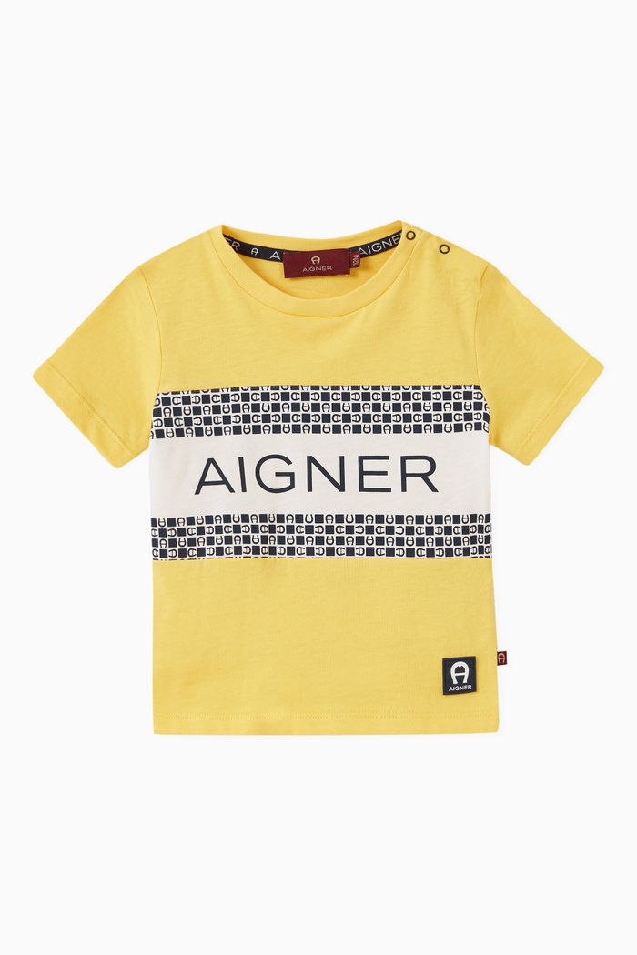 Logo Patch T-shirt, Yellow