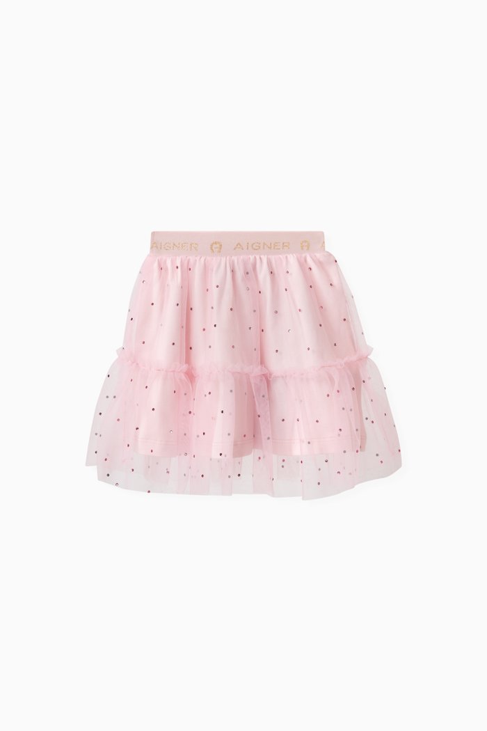 

Glitter Dots Skirt in Tulle, Pink