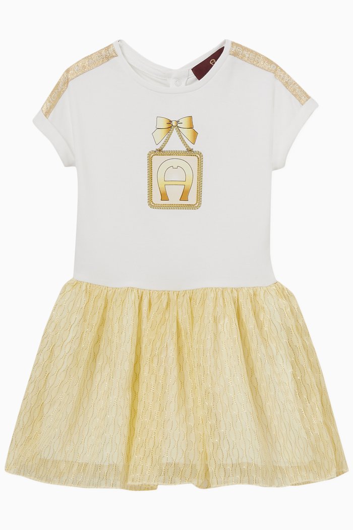 

Logo Dress, White