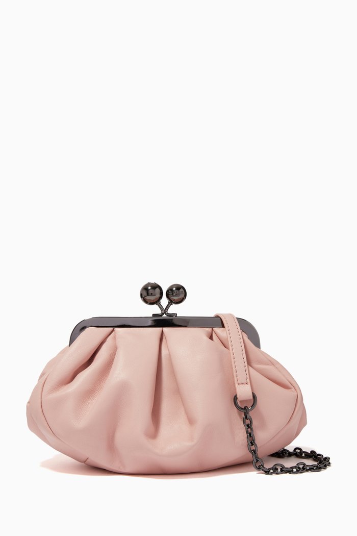 

Prati Small Pasticcino Bag in Plongé Nappa, Pink