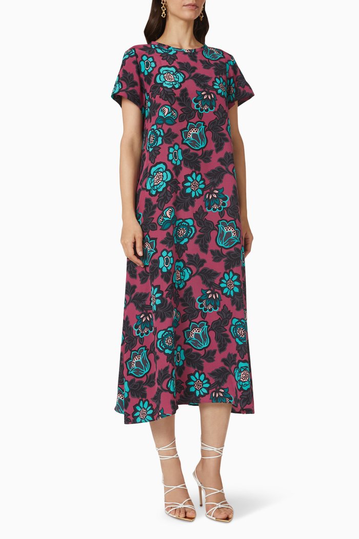 

Aral Dress in Silk Crêpe de Chine, Purple