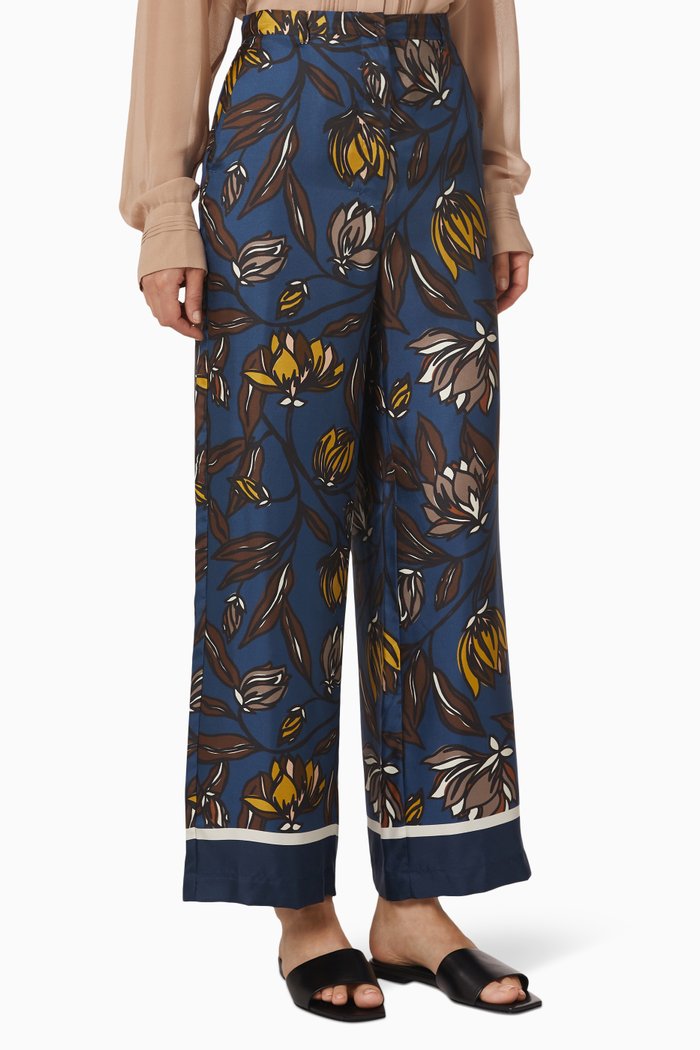 

Timep Pants in Silk Twill, Blue