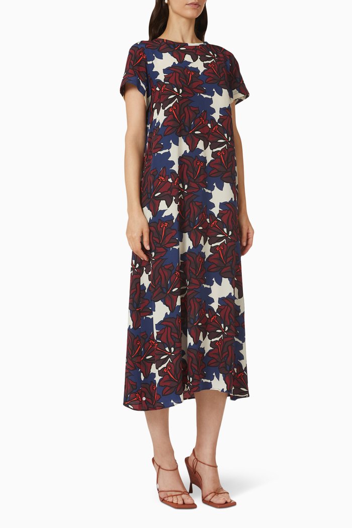 

Aral Dress in Silk Crêpe de Chine, Multicolour