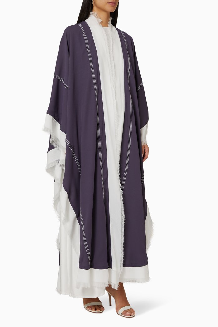 

Shawl Abaya Set, Blue