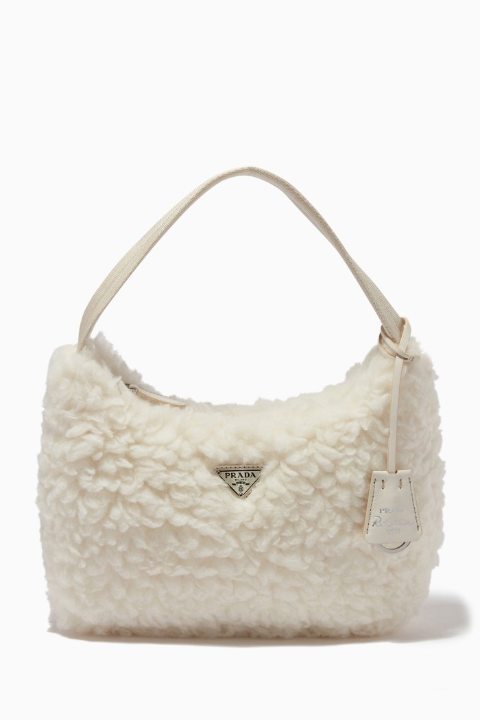 

Re-Edition Mini Bag in Wool & Cashmere, Neutral