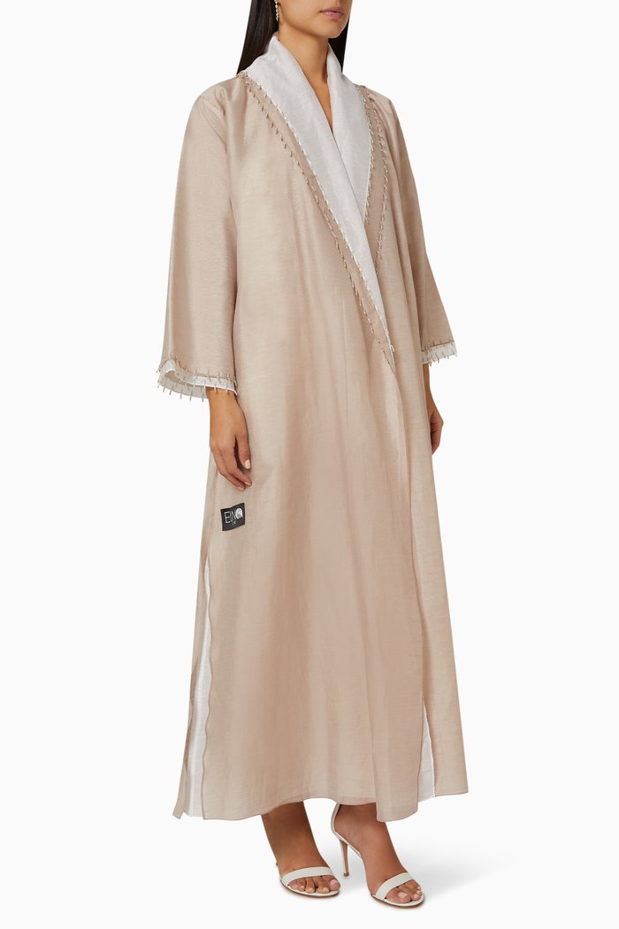 

Abaya in Organza Chiffon, Neutral