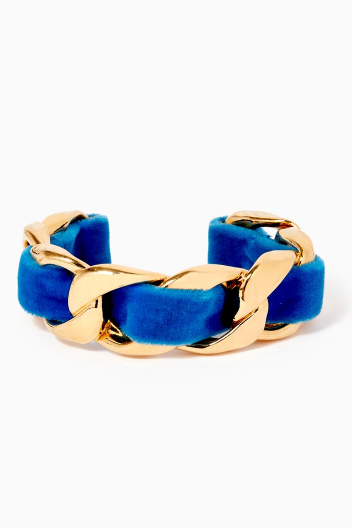 

1980s Vintage Chanel Cuff, Gold