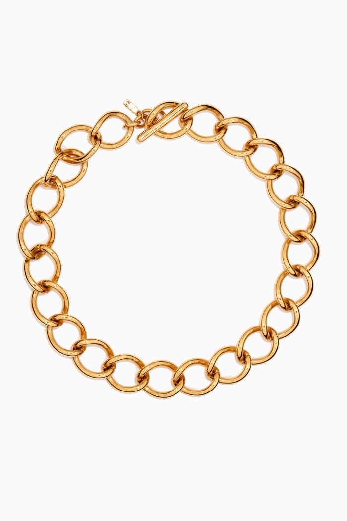 

1980s Vintage Monet Necklace, Gold