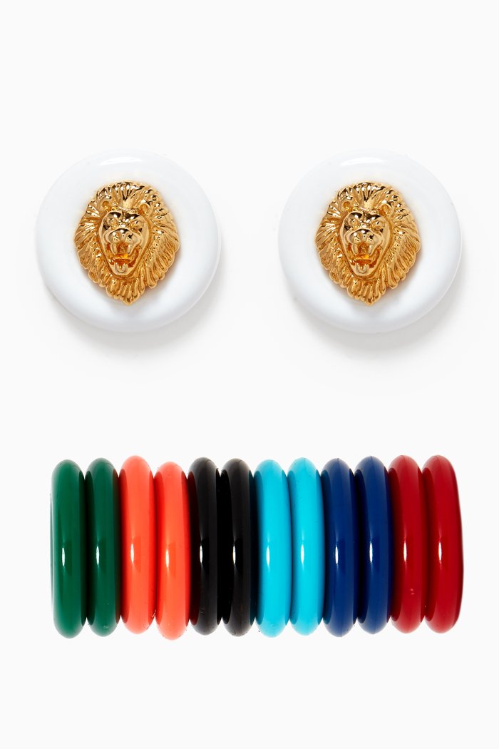 

1960s Vintage Kenneth Jay Lane Interchangeable Earrings, Gold