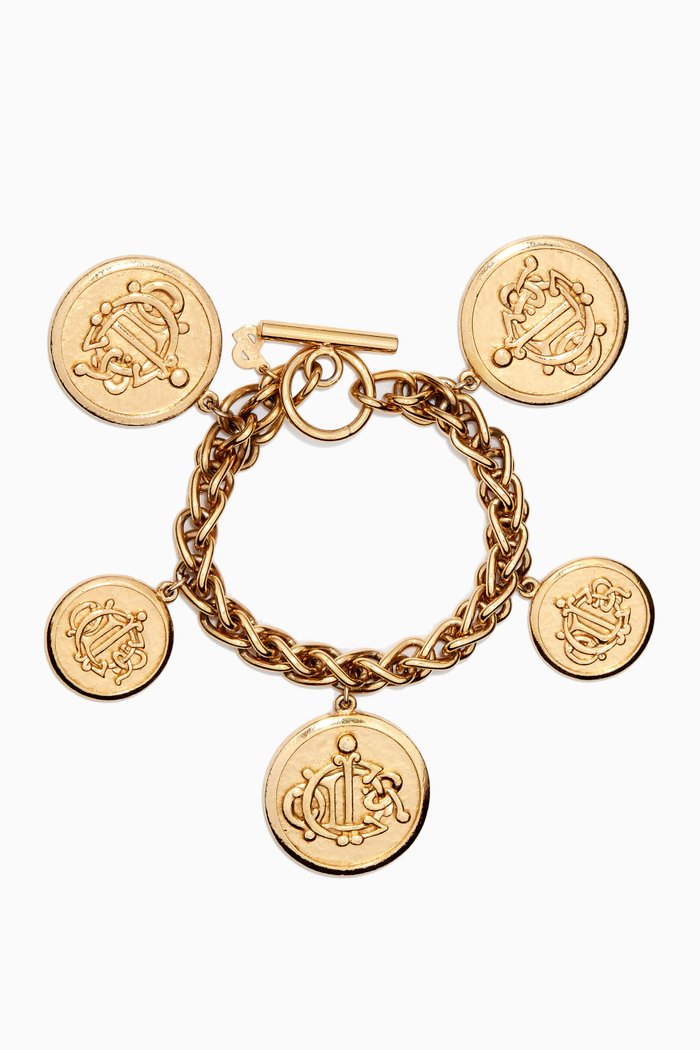 

1980s Vintage Christian Dior Bracelet, Gold