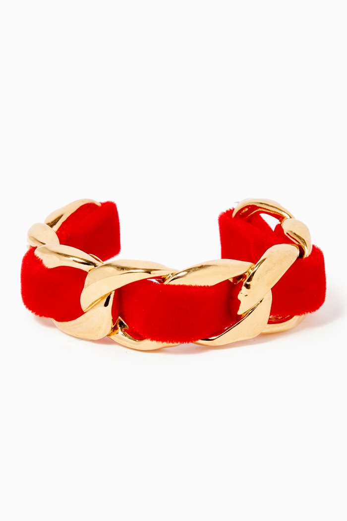 

1980s Vintage Chanel Cuff, Gold