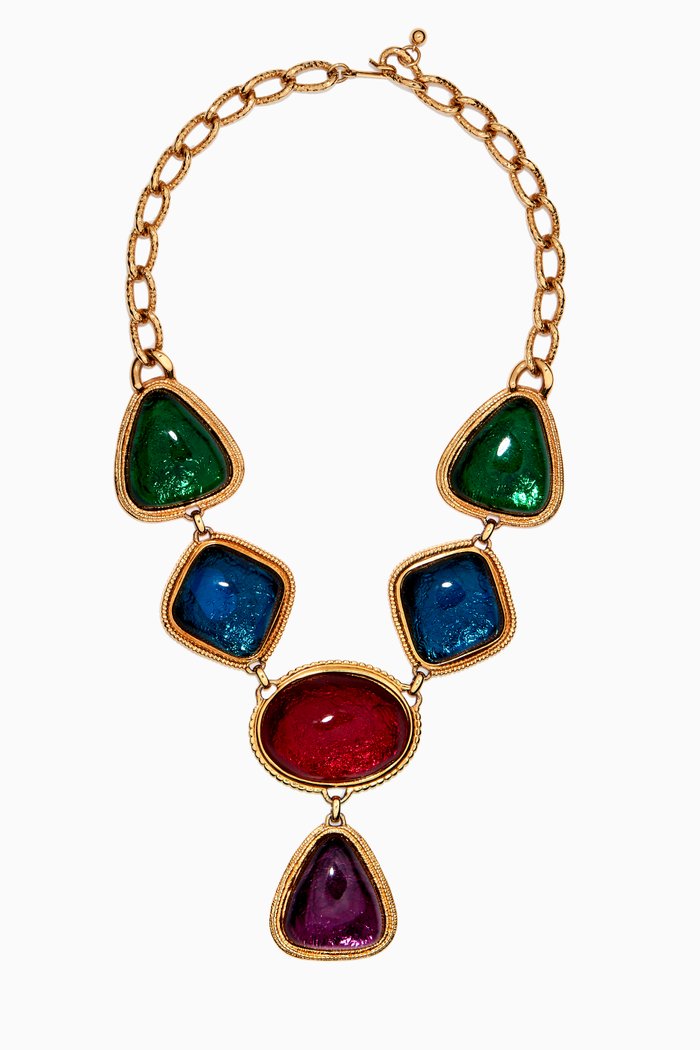 

1990s Vintage Kenneth Jay Lane Necklace, Gold