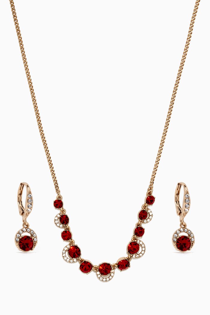 

2000s Givenchy Earrings & Necklace Set, Gold